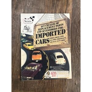 1977 Sears Imported Cars Parts Catalog Toyota VW Volvo Fiat Opel Capri Vintage